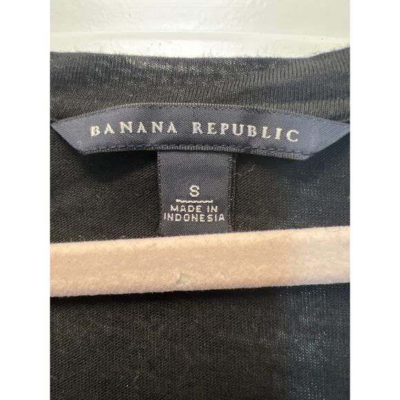 Banana Republic Women’s Scoop Neck Ruffle Layered Soft Casual Dress Size S Black - Picture 2 of 5